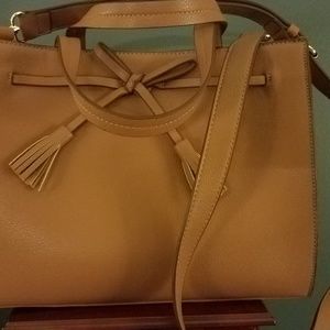 Tan Faux Leather Purse